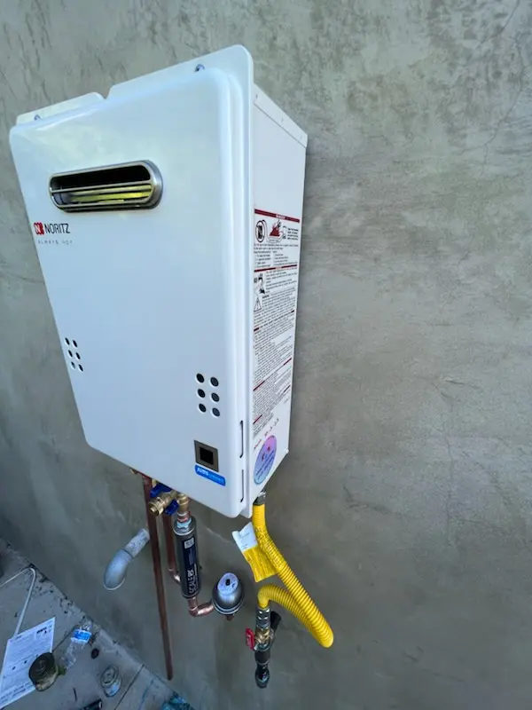 Tankless water heater installation for Wilton homes